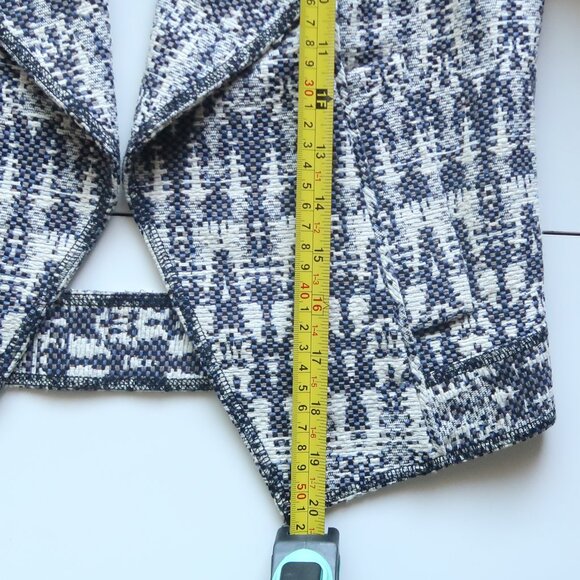 Derek Lam 10 Crosby Tweed Cropped Open-Front Long Sleeve Cutout Jacket Blazer 0 - Picture 12 of 13